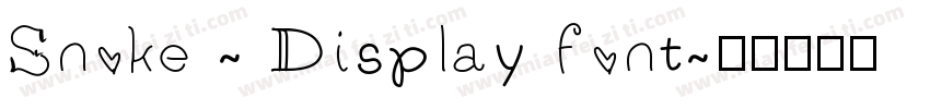 Snoke - Display font字体转换